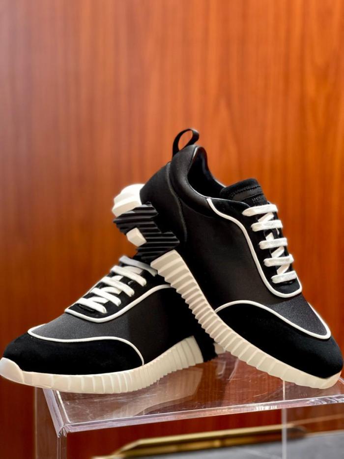 Hermes Bouncing sneaker Black white