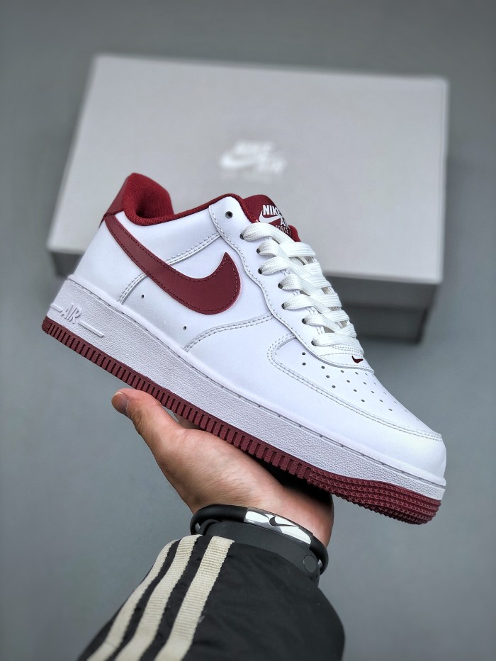 Nike Air Force 1 GS White Team Red