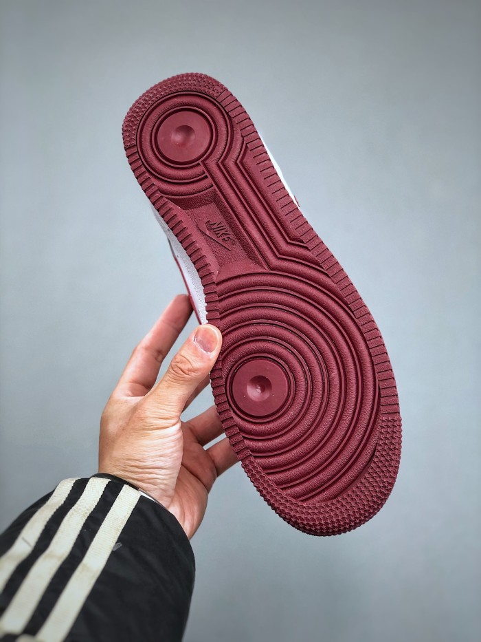 Nike Air Force 1 GS White Team Red