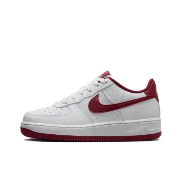 Nike Air Force 1 GS White Team Red