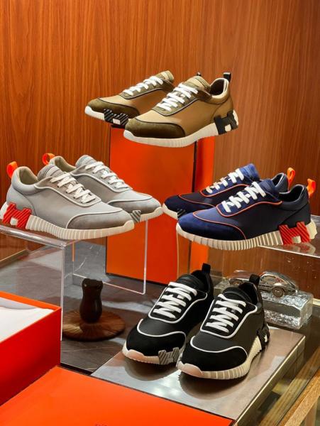 Hermes Bouncing sneaker Black white