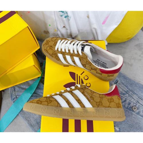 adidas Gazelle Gucci Original GG Beige Brown