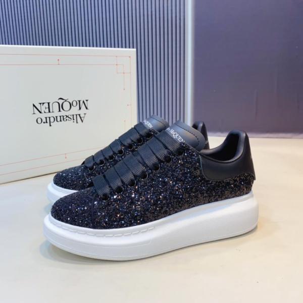Alexander McQueen Glitter sneakers with chunky sole