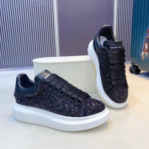 Alexander McQueen Glitter sneakers with chunky sole