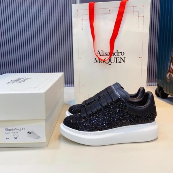 Alexander McQueen Glitter sneakers with chunky sole