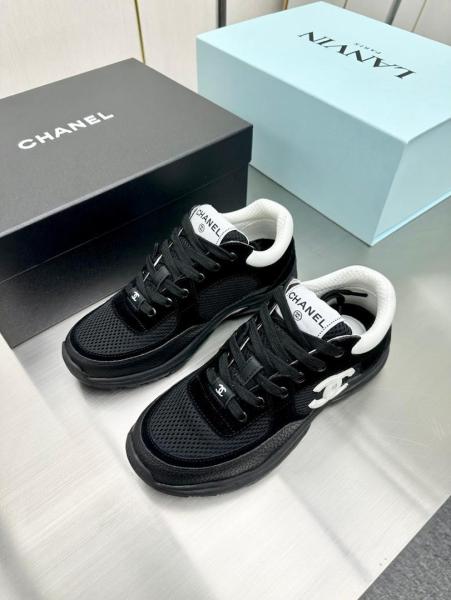 Chanel Low Top Trainer Black White (Women's)