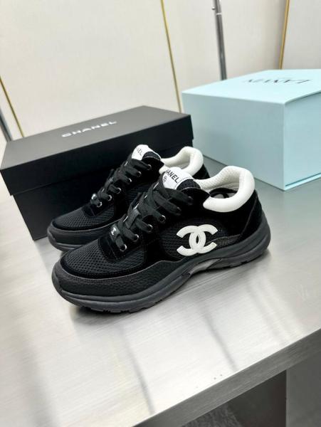 Chanel Low Top Trainer Black White (Women's)