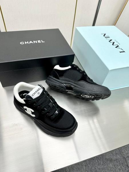 Chanel Low Top Trainer Black White (Women's)