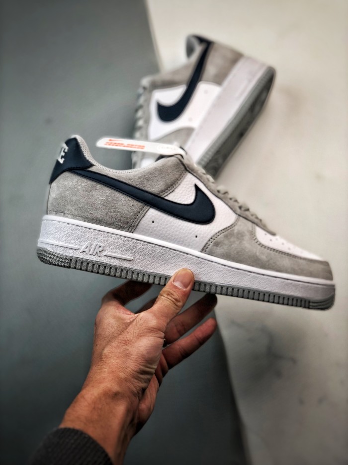 Nike Air Force 1 Low '07 Light Smoke Grey Midnight Navy