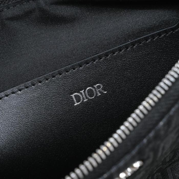 Handbags Pouch Black Dior Oblique jacquard 2OBCA251YSE_H03E size 30 x 20 cm