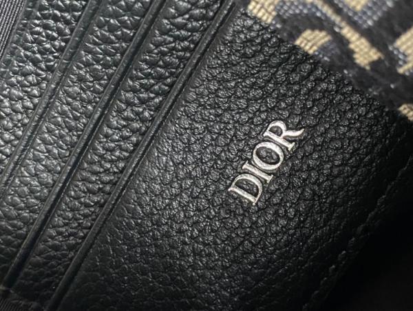 handbags Pouch Beige and black Dior Oblique jacquard 2OBCA251YSE_H05E size 30 x 20 cm