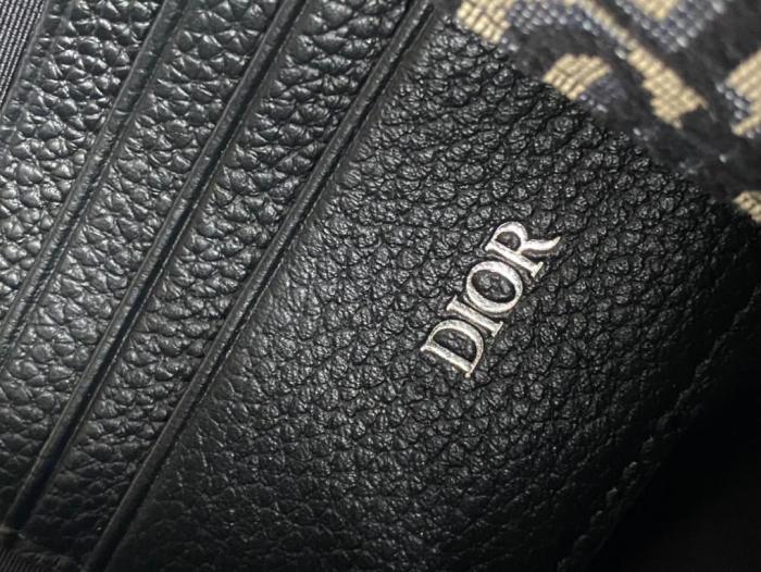 handbags Pouch Beige and black Dior Oblique jacquard 2OBCA251YSE_H05E size 30 x 20 cm