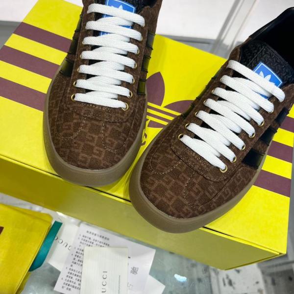 Adidas x Gucci Gazelle Square GG Monogram 707847 AAA2V 8546