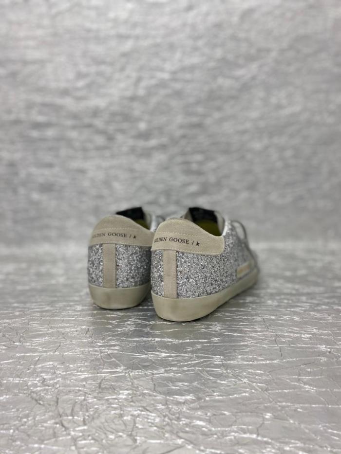 Golden Goose Super-Star Glitter Sneakers