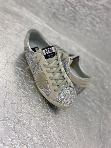 Golden Goose Super-Star Glitter Sneakers