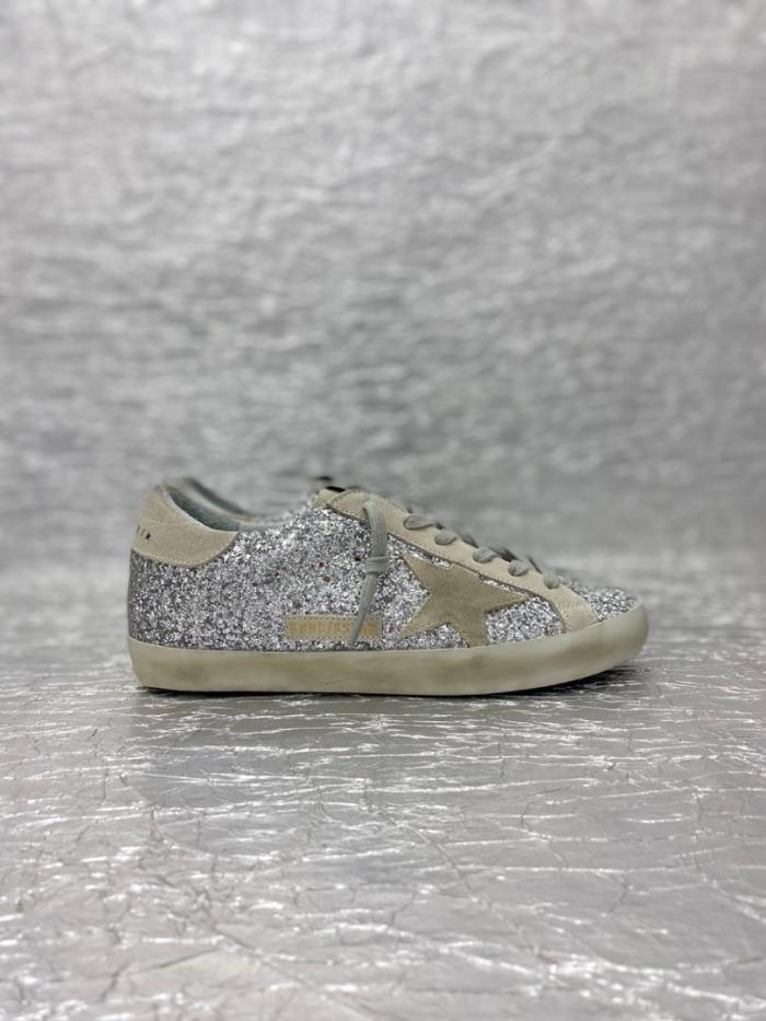 Golden Goose Super-Star Glitter Sneakers