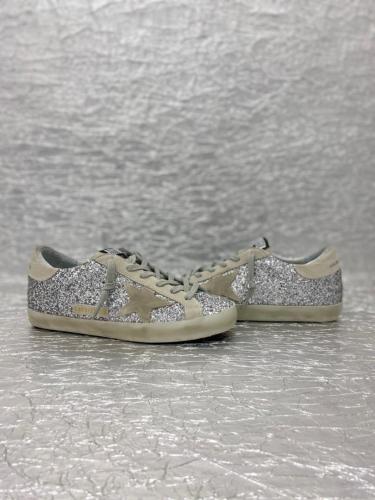 Golden Goose Super-Star Glitter Sneakers