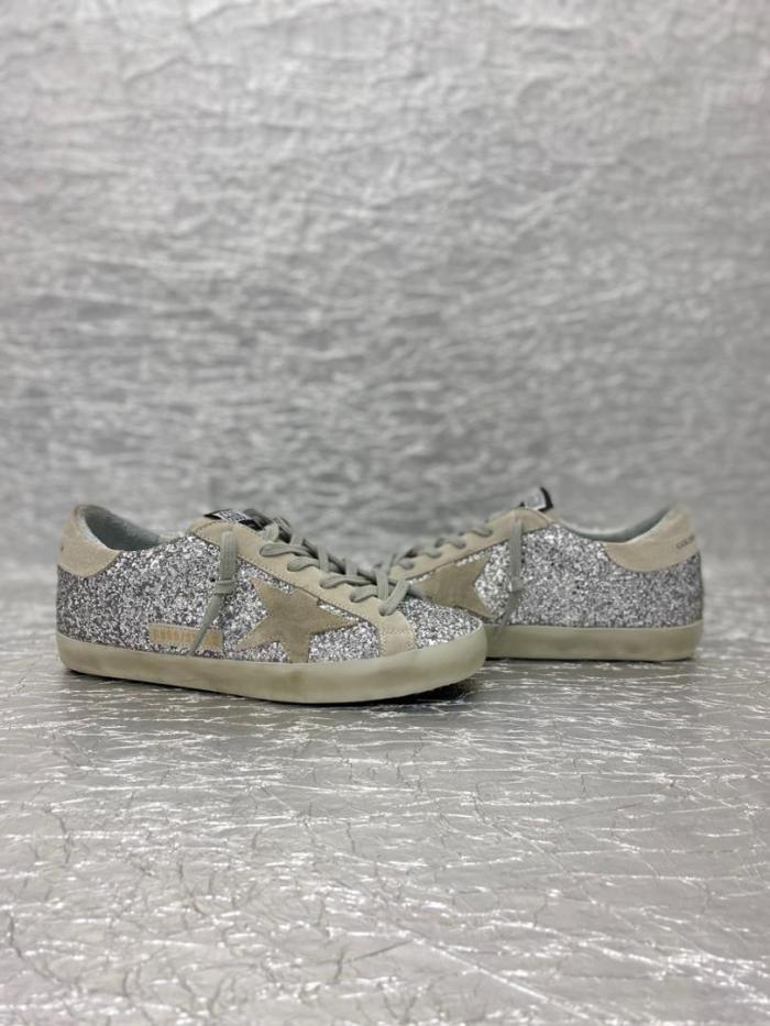 Golden Goose Super-Star Glitter Sneakers