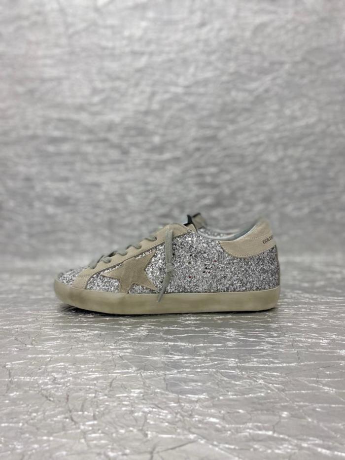 Golden Goose Super-Star Glitter Sneakers