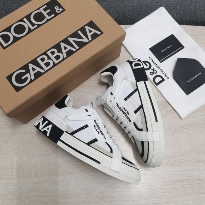Dolce & Gabbana Custom 2.Zero Low White Black Grey
