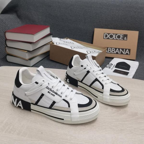Dolce & Gabbana Custom 2.Zero Low White Black Grey