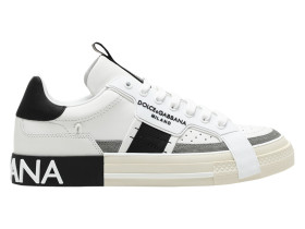 Dolce & Gabbana Custom 2.Zero Low White Black Grey