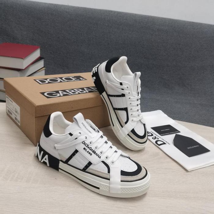 Dolce & Gabbana Custom 2.Zero Low White Black Grey
