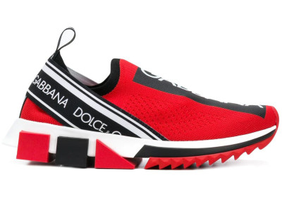 Dolce & Gabbana Sorrento Slip On Red Black