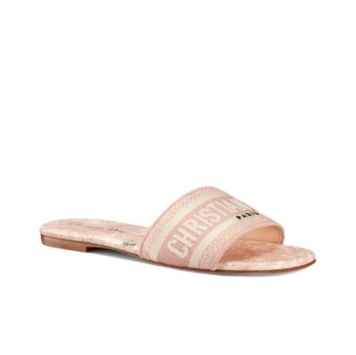DIOR Dway Slide Slippers Women's Light Pink
