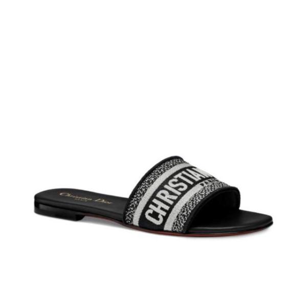 DIOR Dway Slide Slippers Women's Black