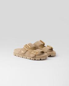 Prada Suede strap slides 1XX692_054_F0379_F_020