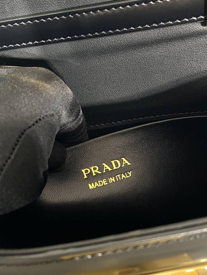 Handbag prada Medium brushed leather handbag1BD343_ZO6_F0002_V_OOO size 28.5*7*14 cm
