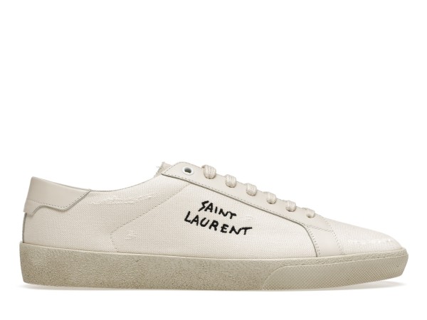 Saint Laurent Court Classic SL/06 Low Distressed Cream 611106GUP109113