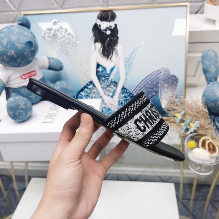 DIOR Dway Slip Resistant Stylish Sandal Women's Black