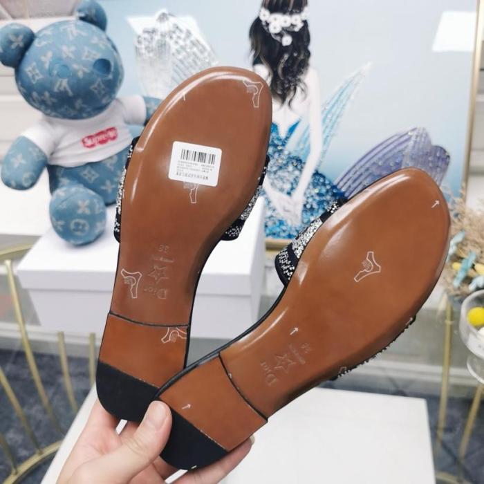 DIOR Dway Slip Resistant Stylish Sandal Women's Black