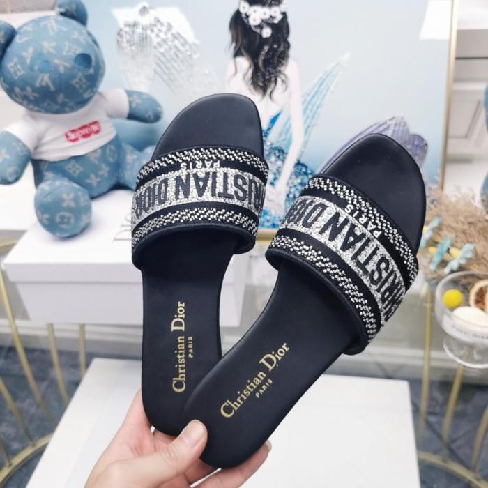 DIOR Dway Slip Resistant Stylish Sandal Women's Black