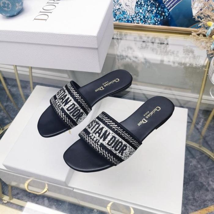 DIOR Dway Slip Resistant Stylish Sandal Women's Black