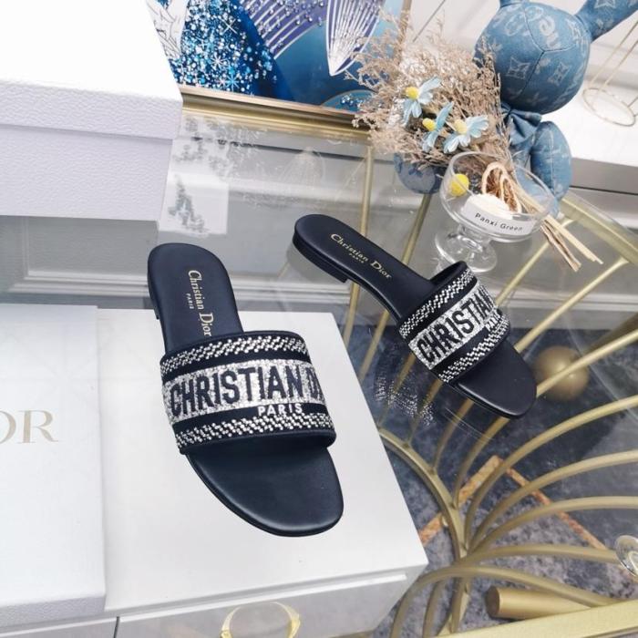 DIOR Dway Slip Resistant Stylish Sandal Women's Black