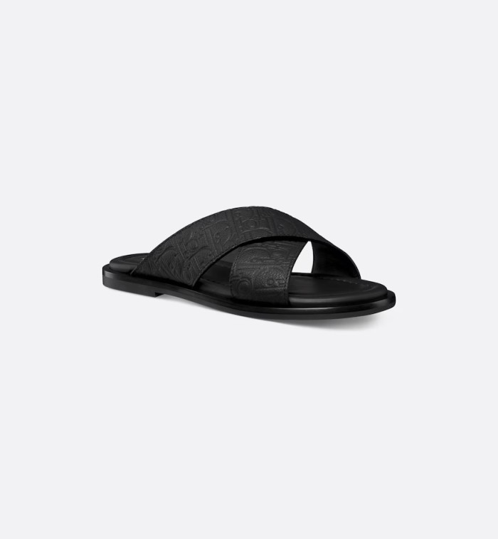 DIOR Alias Slide Slippers Men's Black