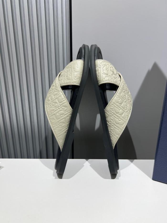 DIOR Alias Slide Slippers Men's Beige