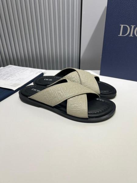 DIOR Alias Slide Slippers Men's Beige