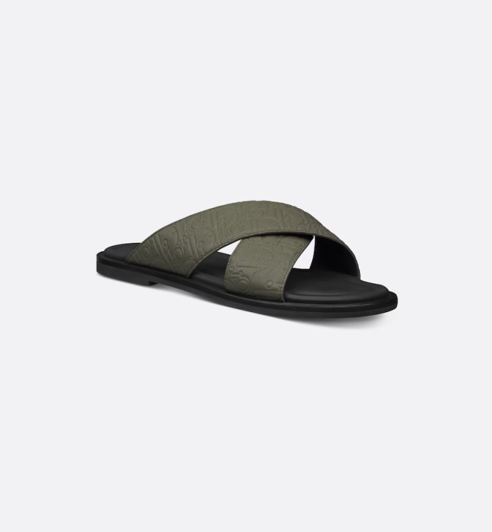 DIOR Alias Slide Slippers Men's Khaki