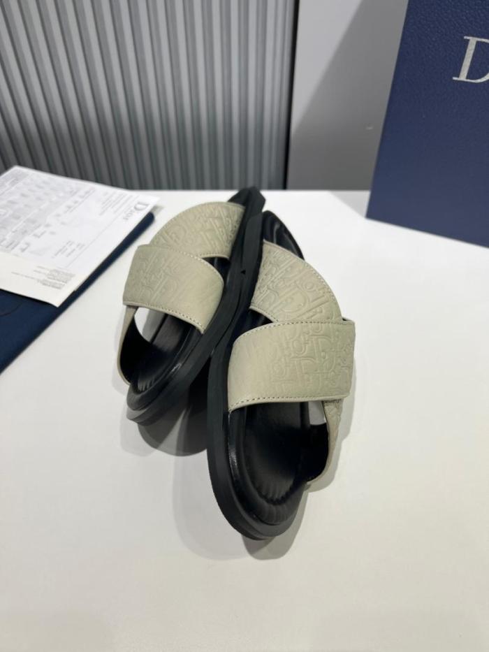 DIOR Alias Slide Slippers Men's Beige