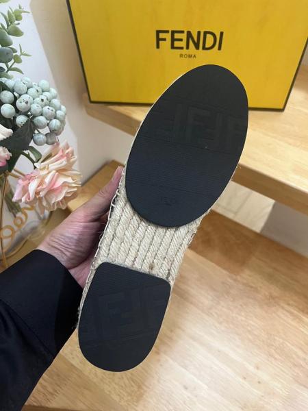 Fendi TIMELESS Espadrilles FF jacquard fabric espadrilles 7P1409AJZGF1LQB