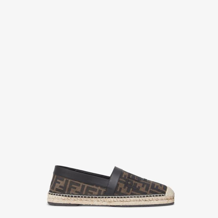 Fendi TIMELESS Espadrilles FF jacquard fabric espadrilles 7P1409AJZGF1LQB