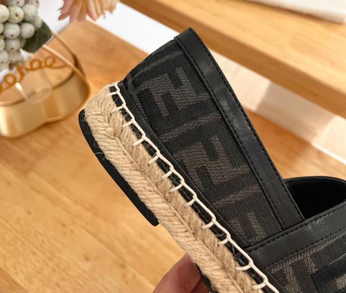Fendi Espadrilles FF jacquard fabric espadrilles 7P1409AJZGF1HGT