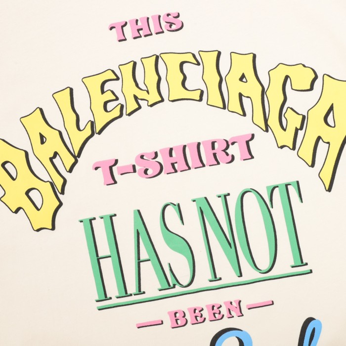 Balenciaga Graphic Printed Oversized T Shirt