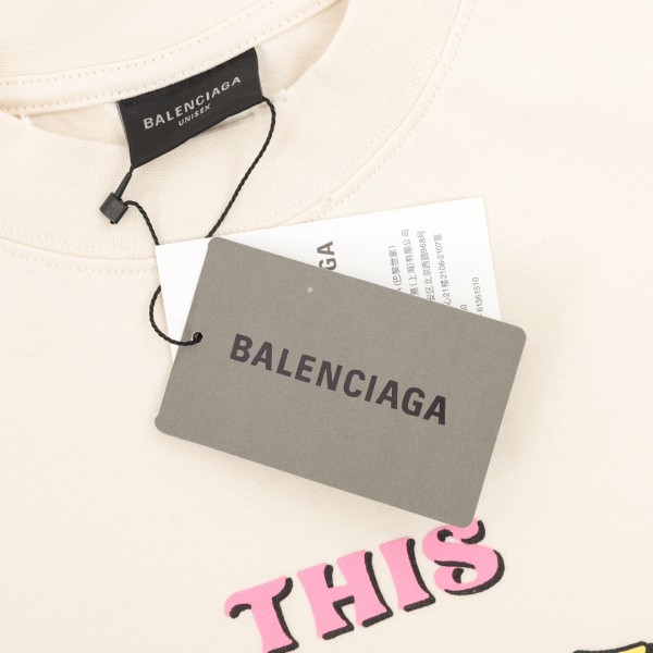 Balenciaga Graphic Printed Oversized T Shirt