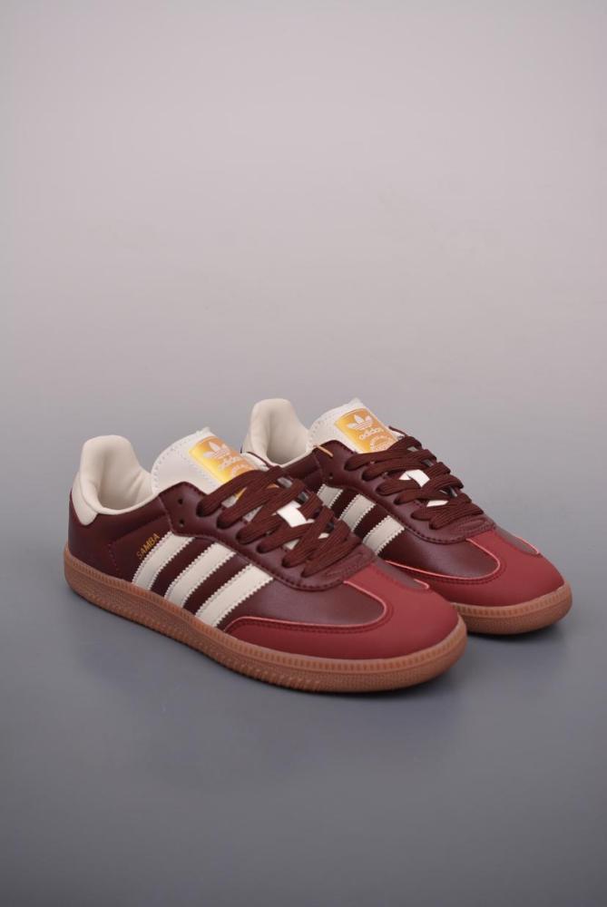 adidas Samba OG Maroon Gold Metallic (Women's)