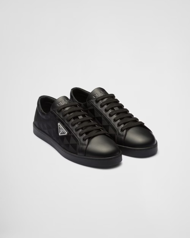 Prada Leather and Re-Nylon sneakers 2EE376_3LNW_F0002_F_G000